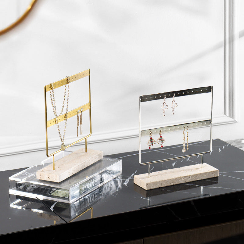 Aria Travertine Jewelry Rack