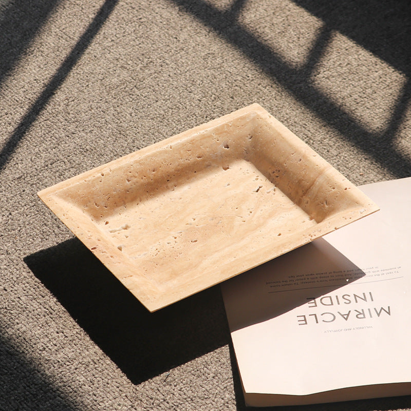Travertine Rectangular Fruit Tray