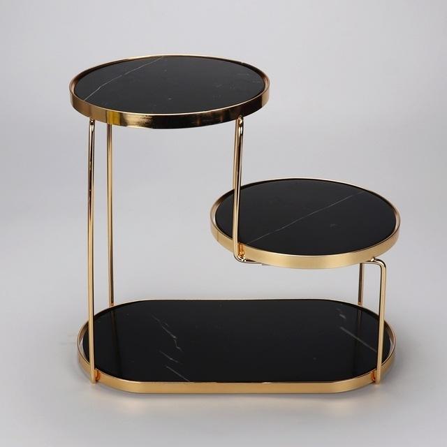 Regalia Oval Marble Double Tray