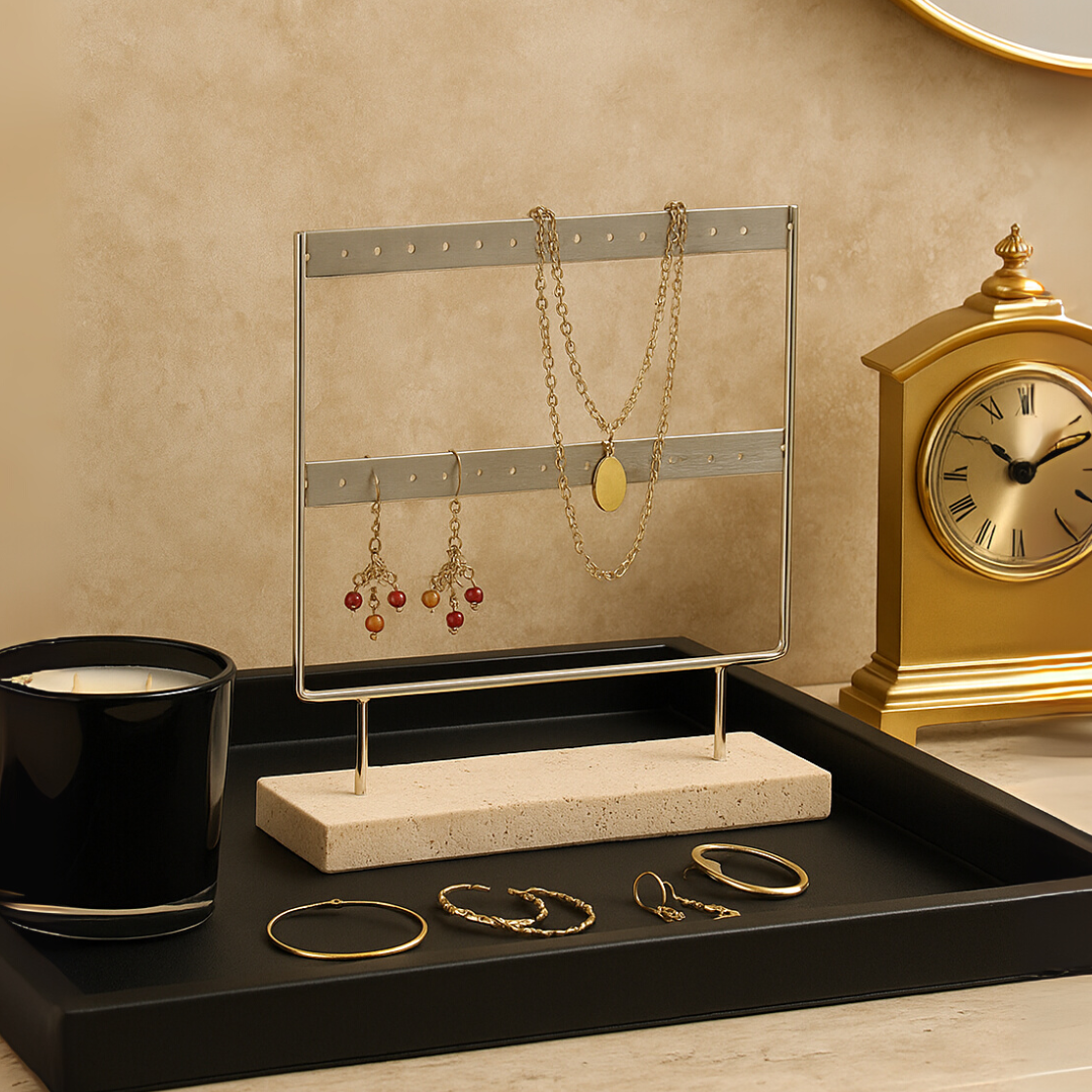 Aria Travertine Jewelry Rack