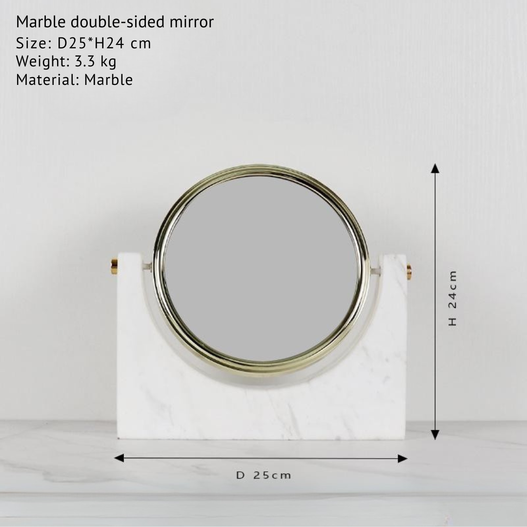 Luxury Marble Double-Sided Mirror