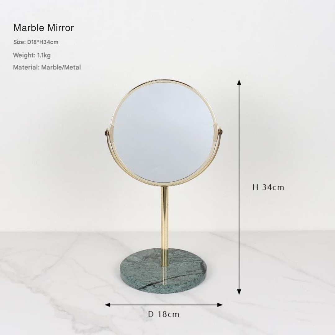 Luxe Marble Makeup Mirror