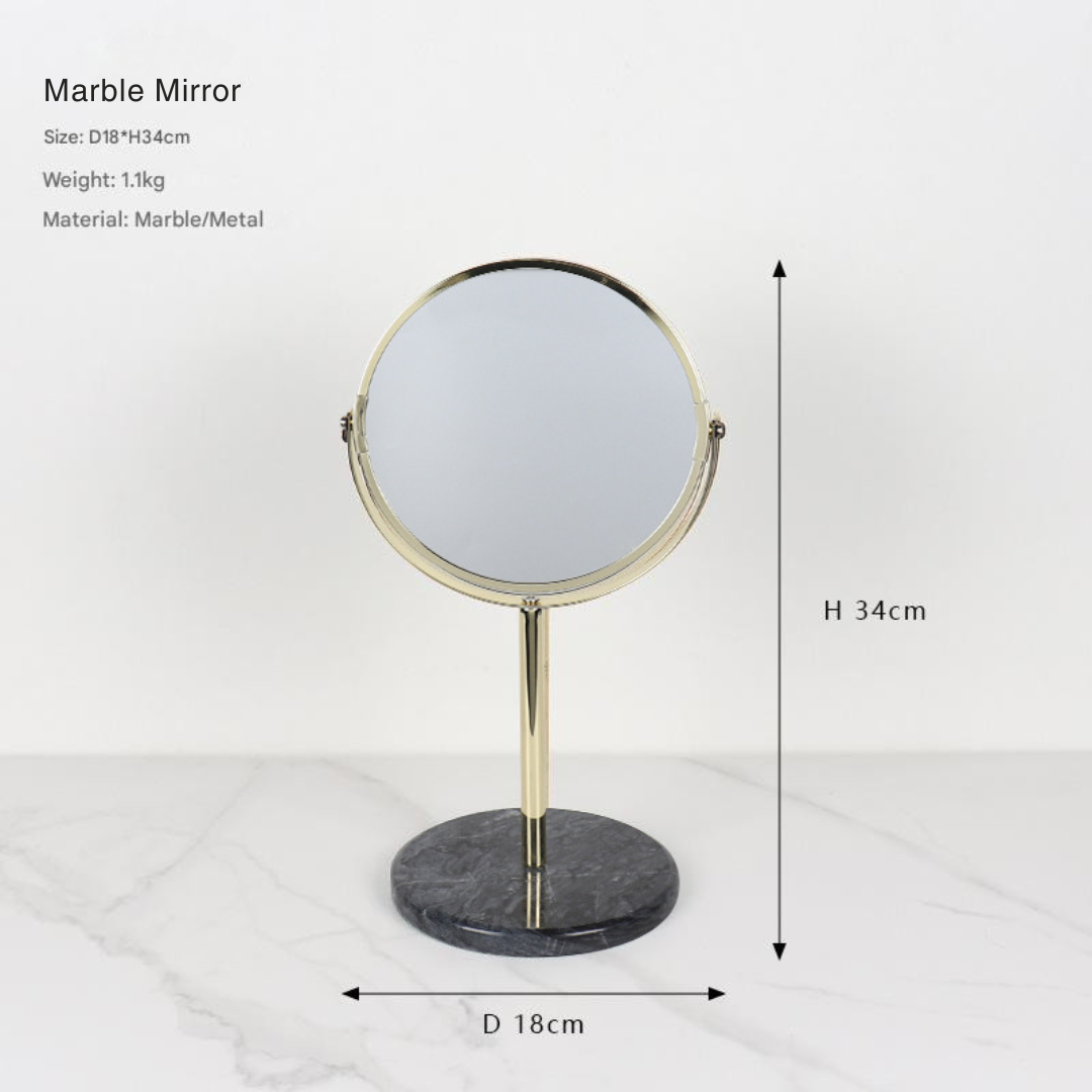 Luxe Marble Makeup Mirror