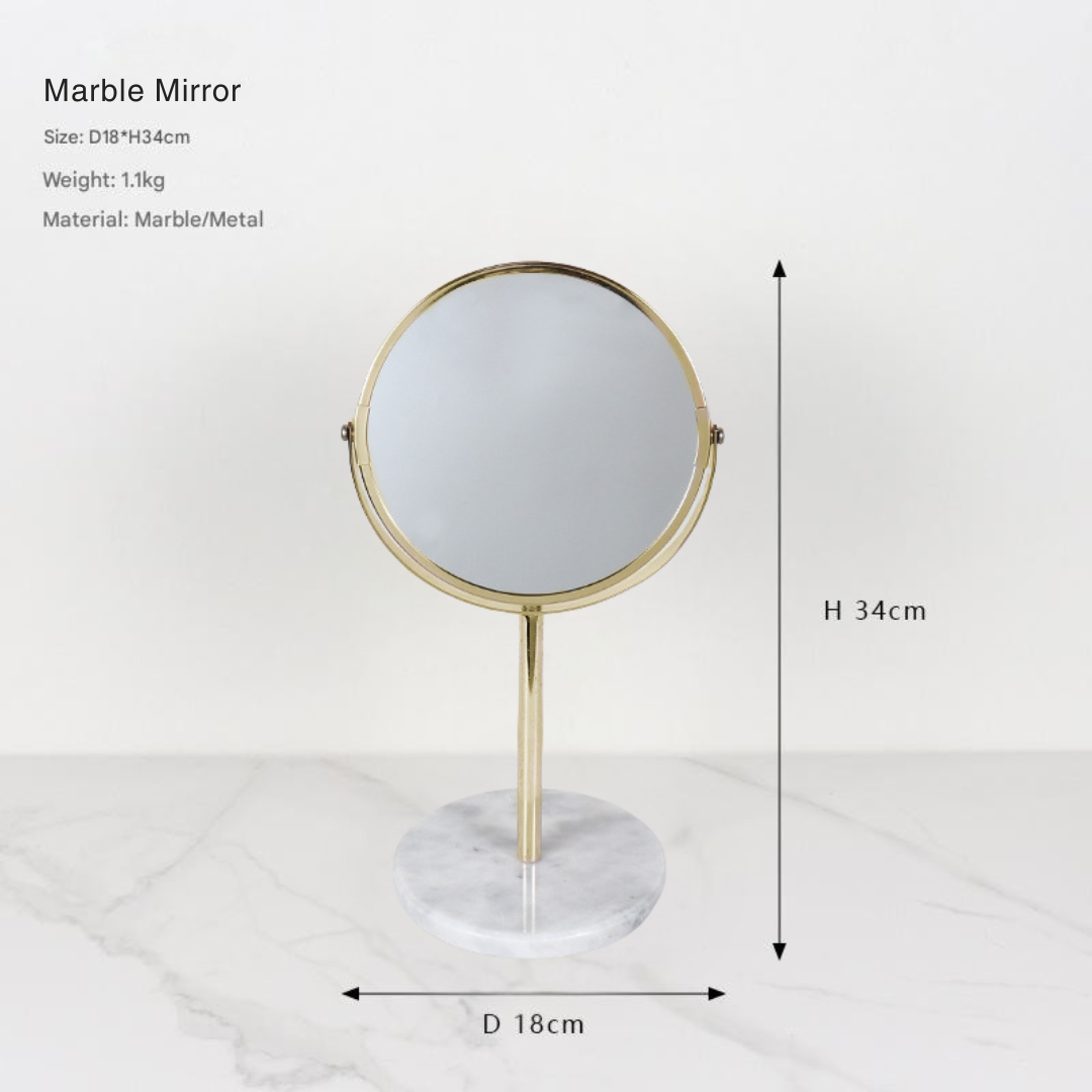 Luxe Marble Makeup Mirror
