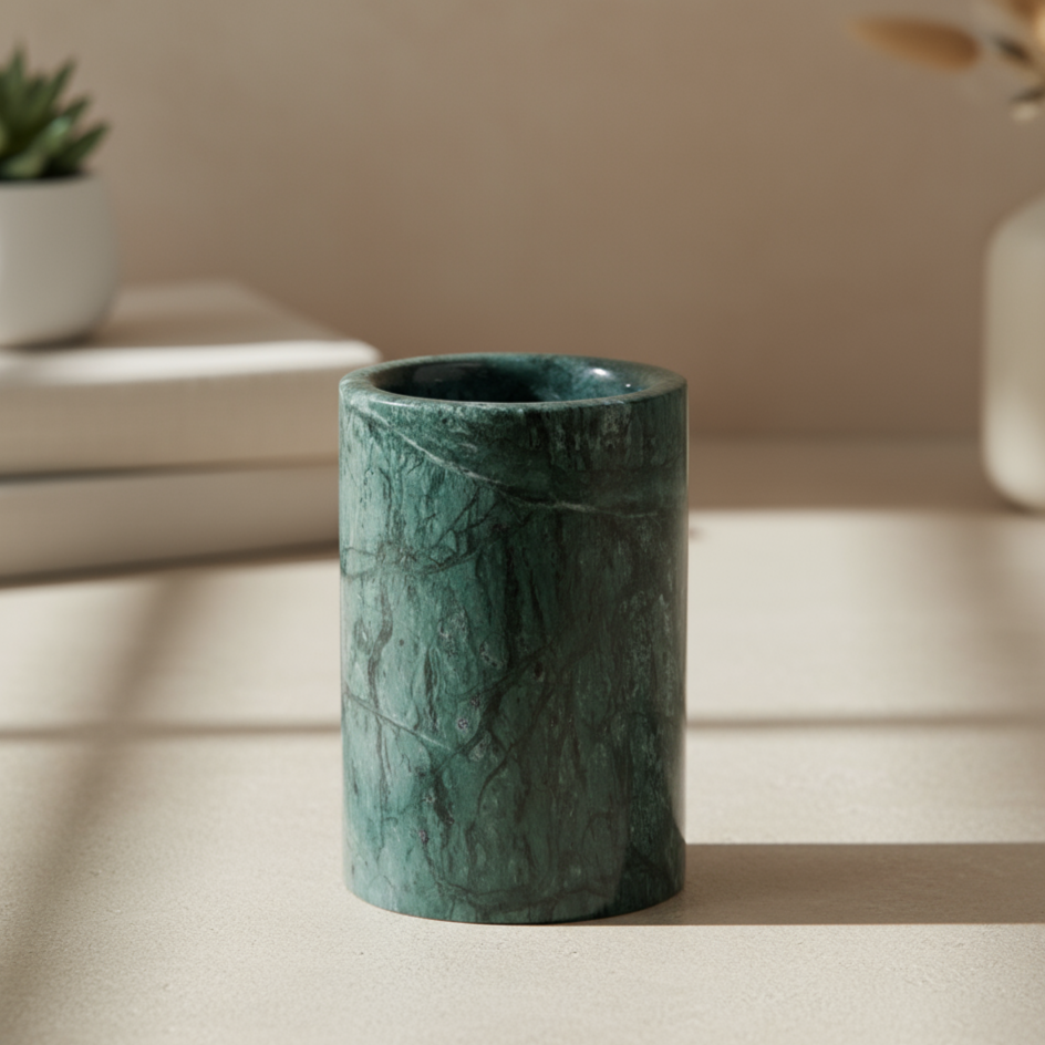 Marquina Marble Storage Cup