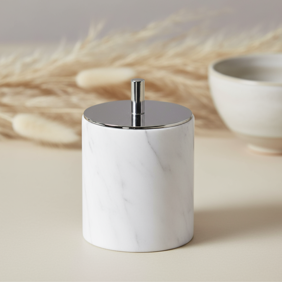 Lumia Marble Cotton Swab Box