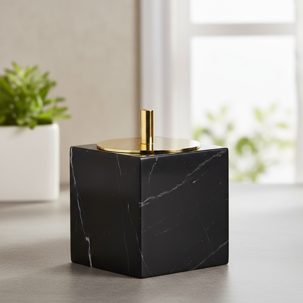 Eterna Marble Cotton Swab Box