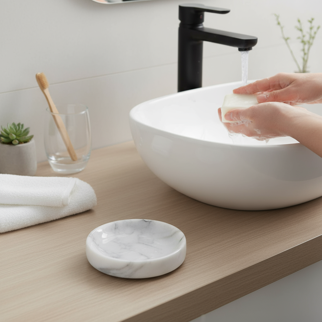 Solace Marble Soap Dish