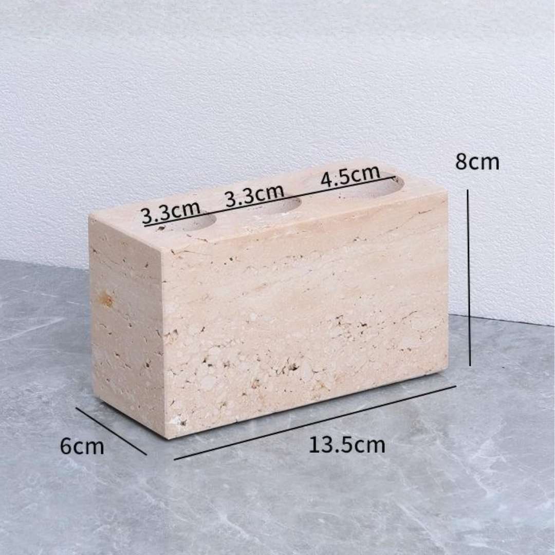 Ardino Travertine Marble Bathroom Set