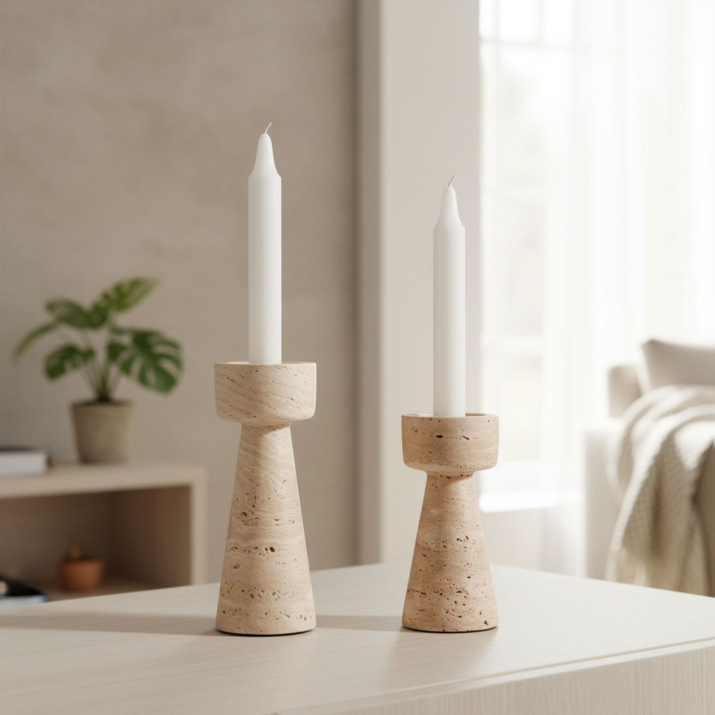 Caldera Stone Candle Holder