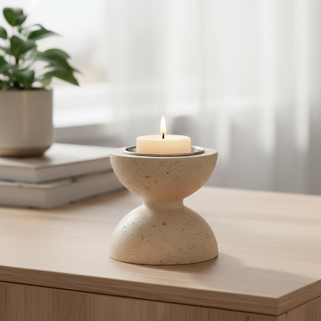 Varenna Stone Candle Holder