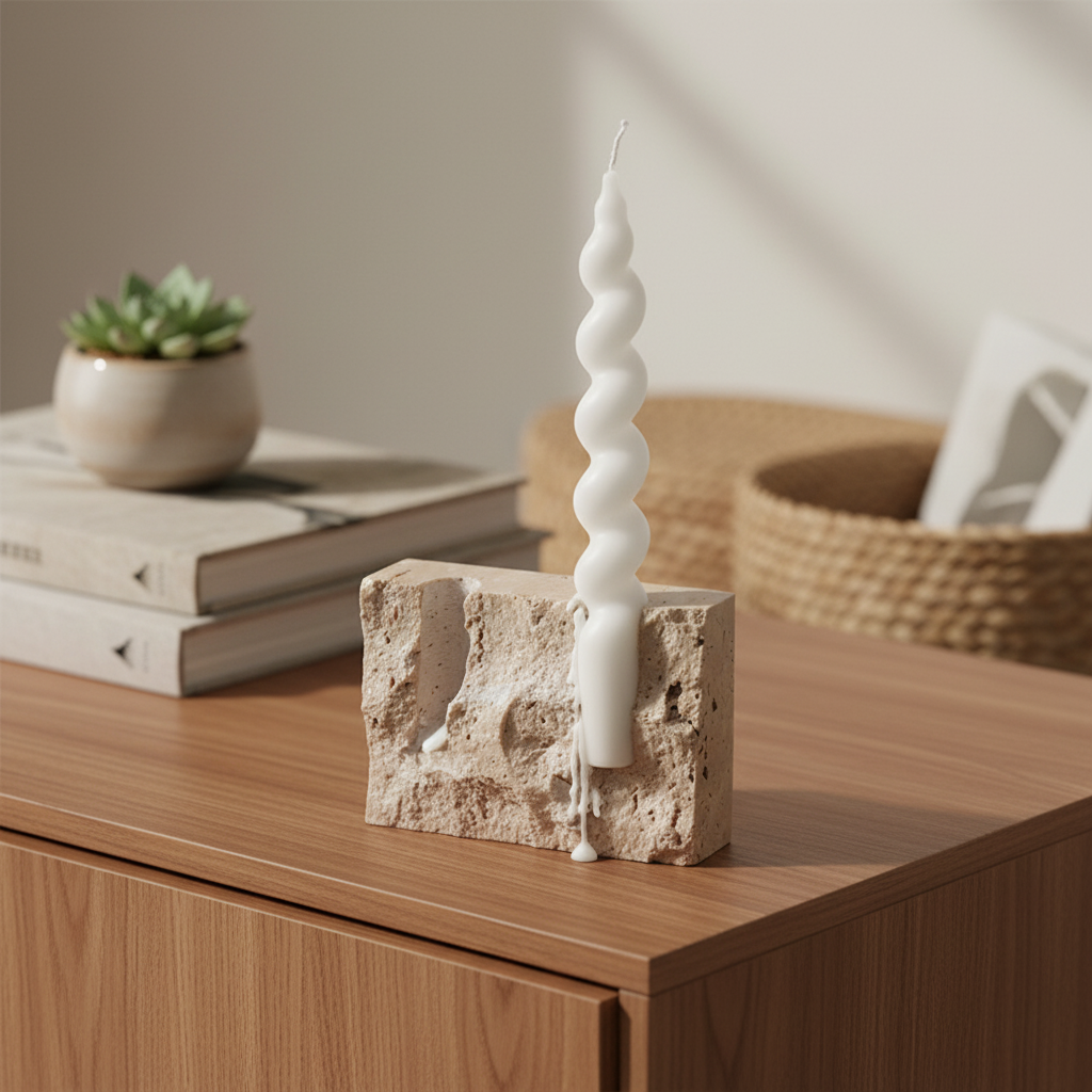 Modena Marble Candle Holder