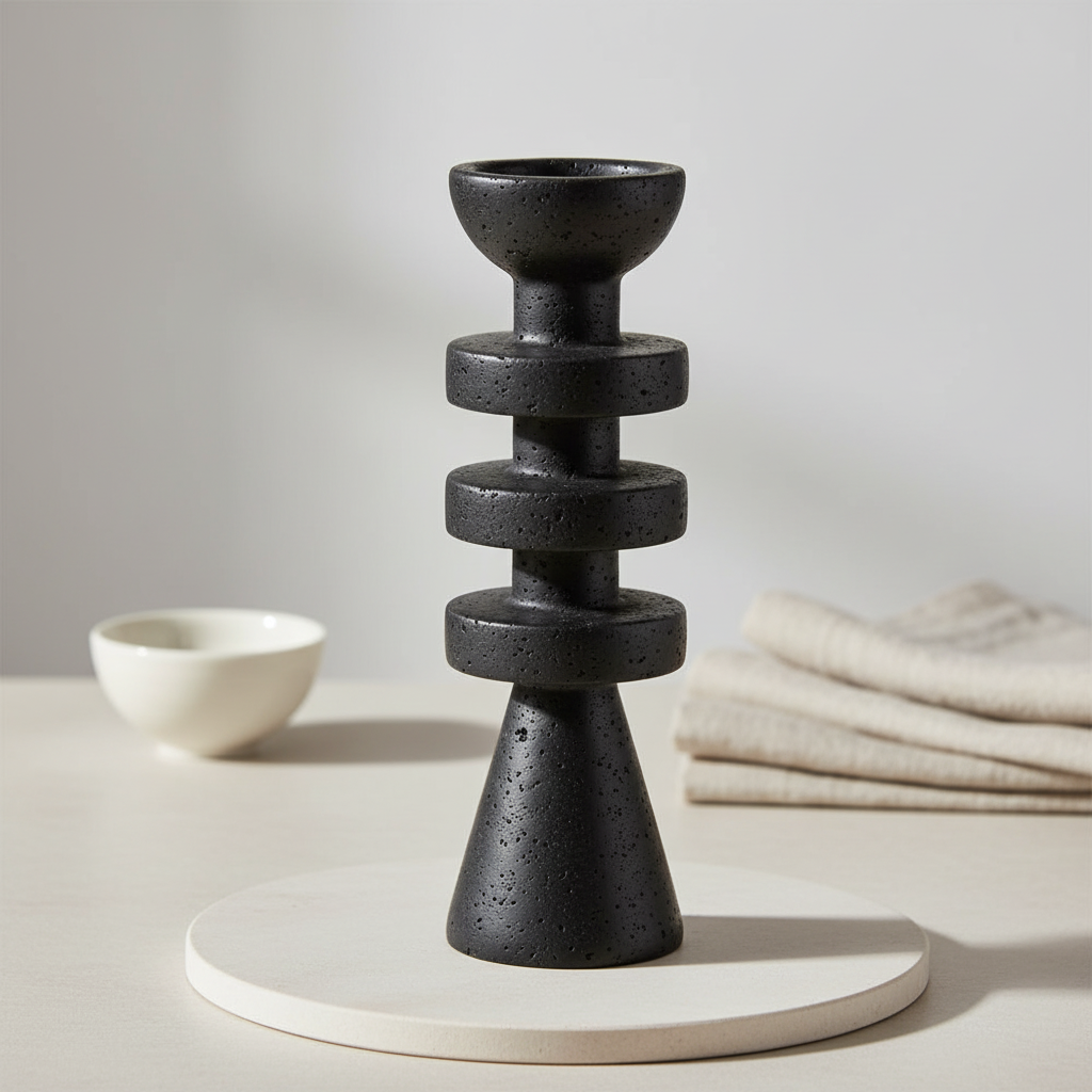 Capri Tiered Marble Candle Holder