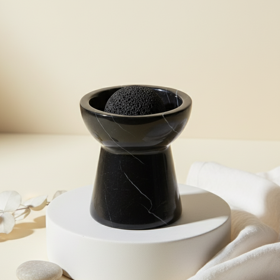 Solora Marble Aromatherapy Cup – Solid Stone with Lava Core