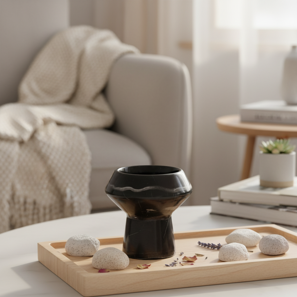 Marble Aura Essence Cup – 1kg Solid Stone