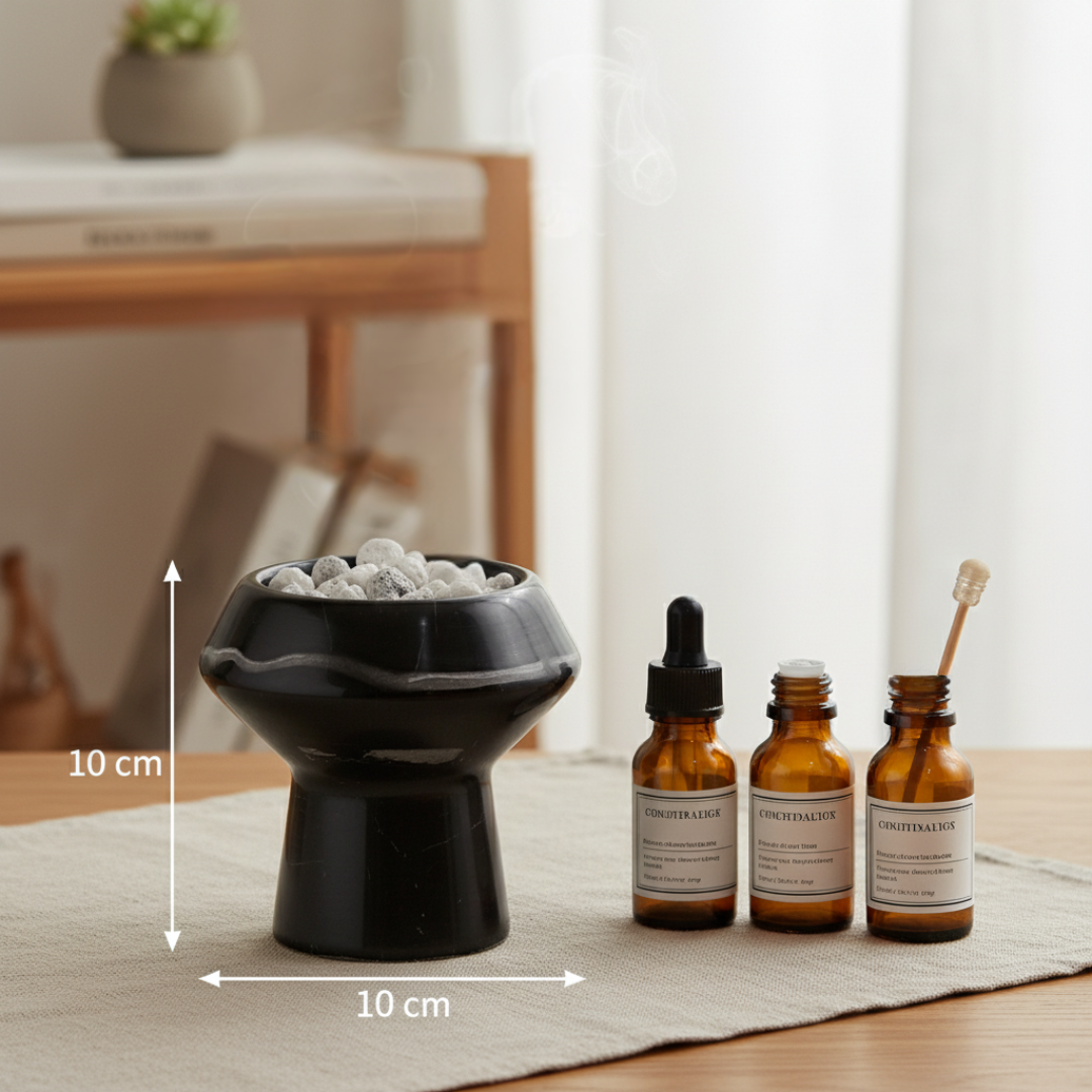 Marble Aura Essence Cup – 1kg Solid Stone