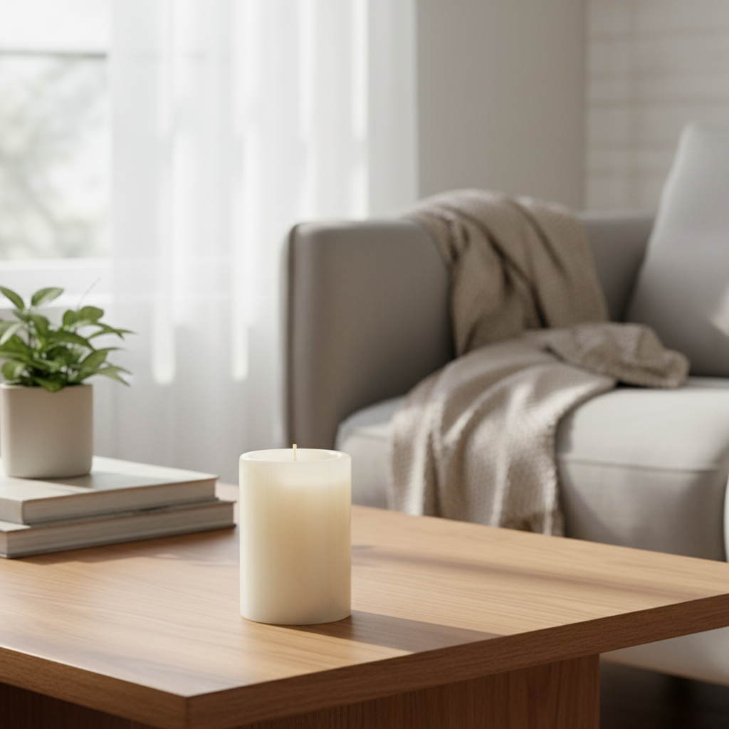 Lustra Marble Essence Cylinder Candle Holder