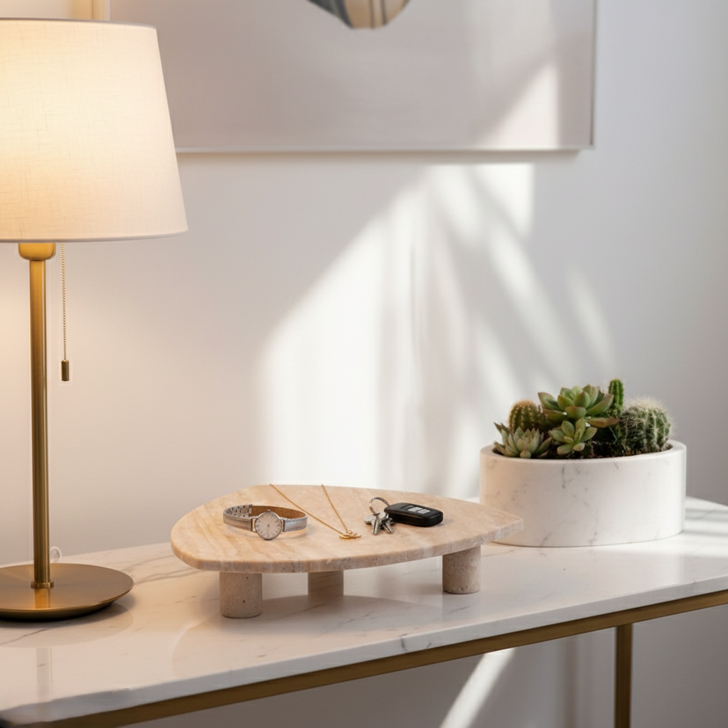 Trion Travertine Fruit Tray