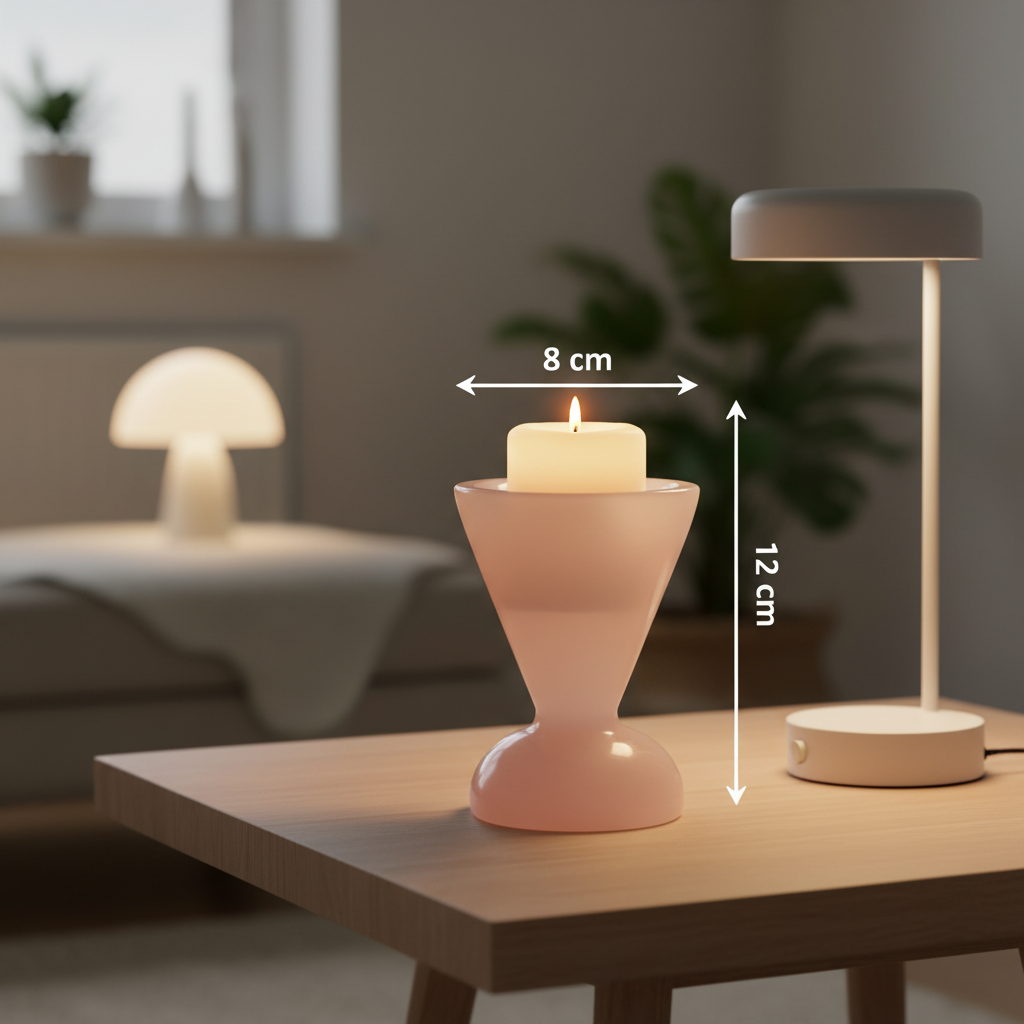 Éclat Pink Onyx Candle Holder