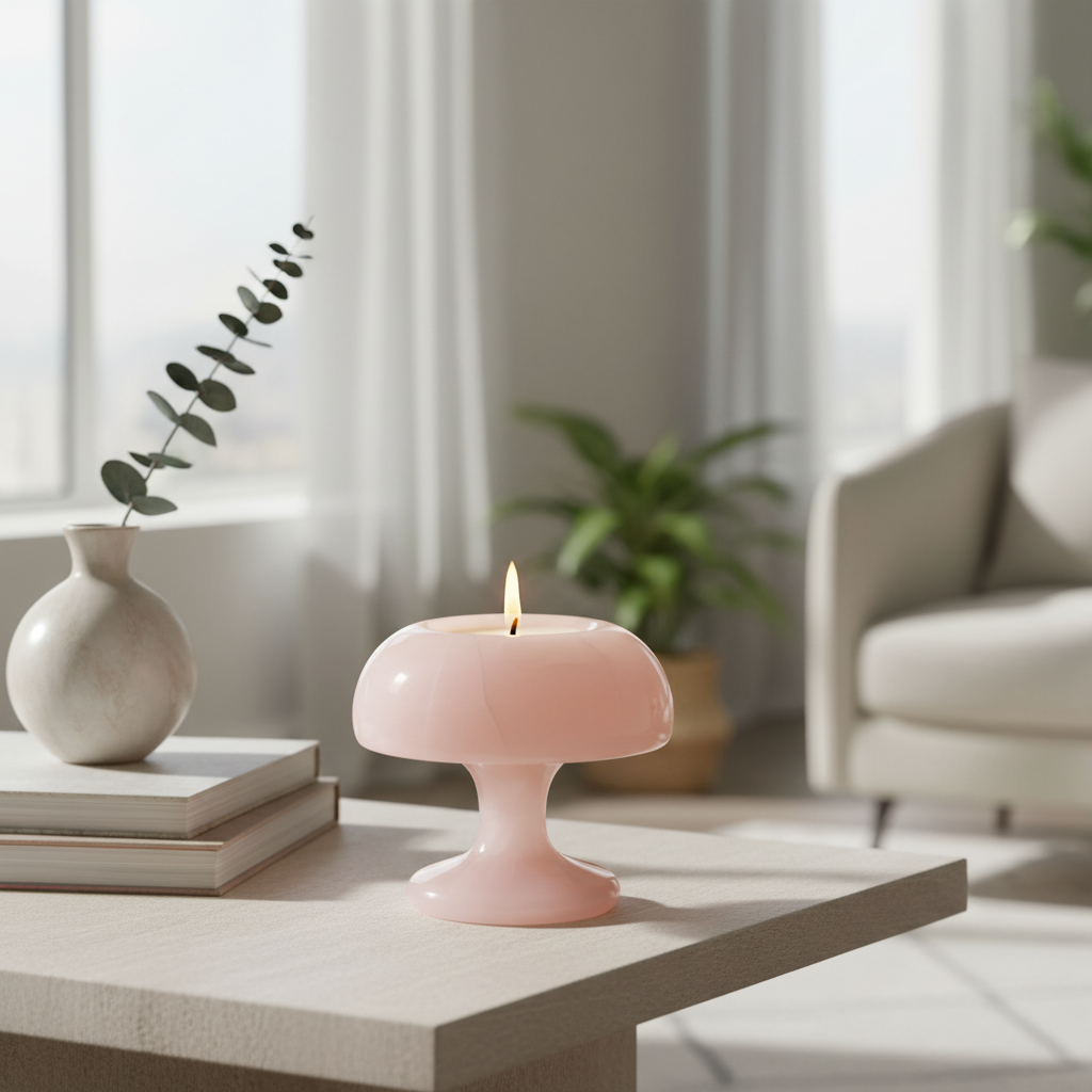 Velluto Onyx Candle Holder – Handcrafted Stone Luminaire