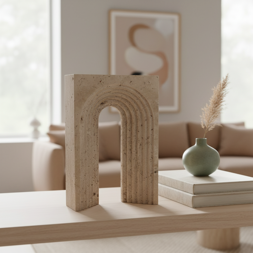 Sculptura Marble Accent Ornaments – Solid Stone Modern Décor