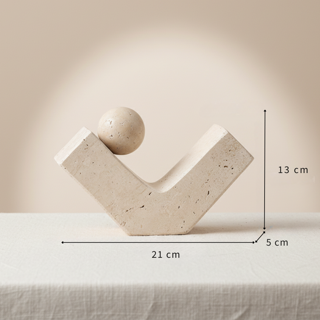 Sculptura Marble Accent Ornaments – Solid Stone Modern Décor