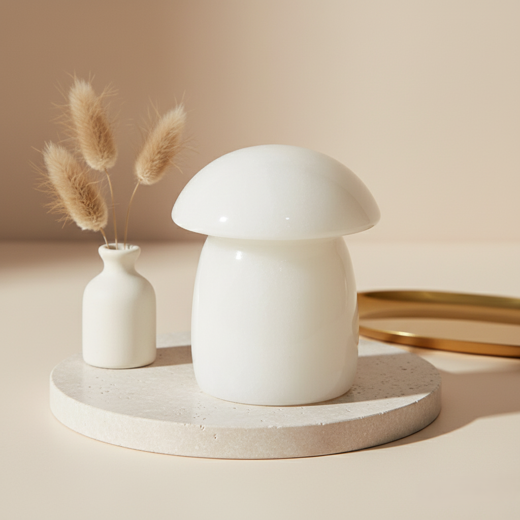 Lumière Marble Mushroom Ornament