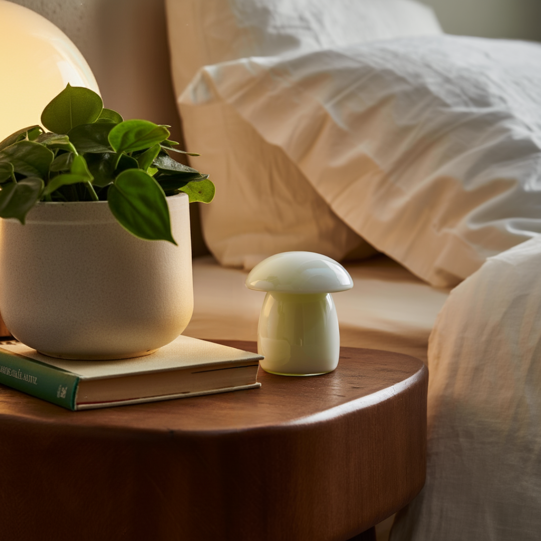 Lumière Marble Mushroom Ornament