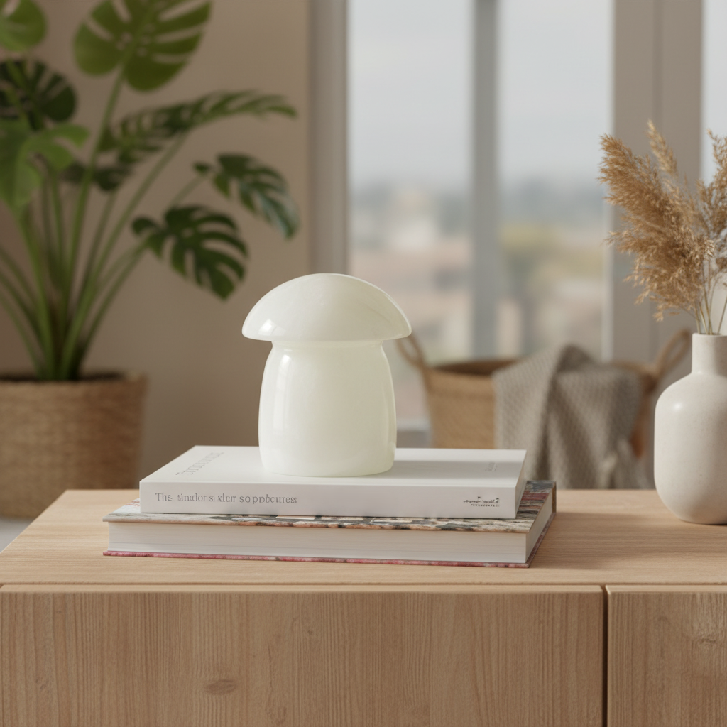 Lumière Marble Mushroom Ornament