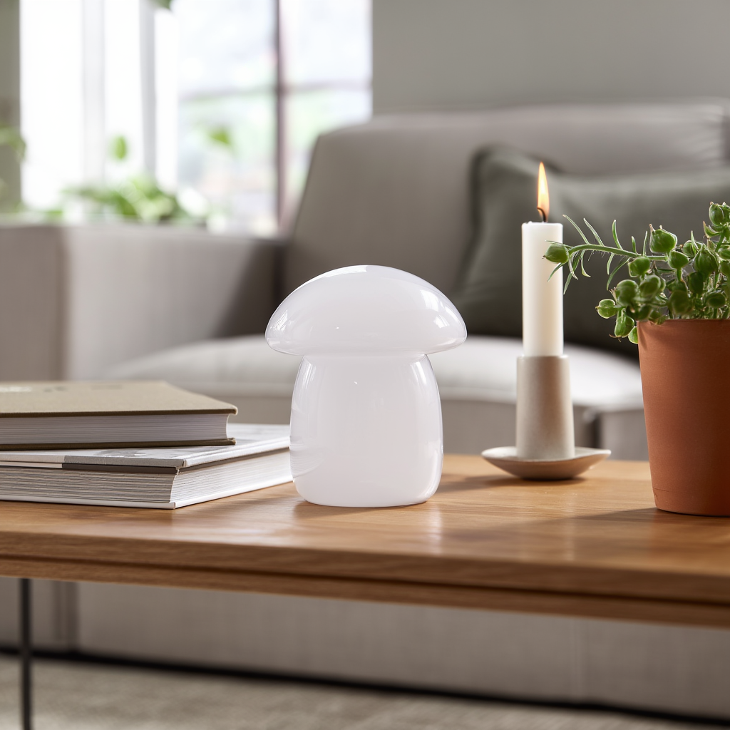 Lumière Marble Mushroom Ornament