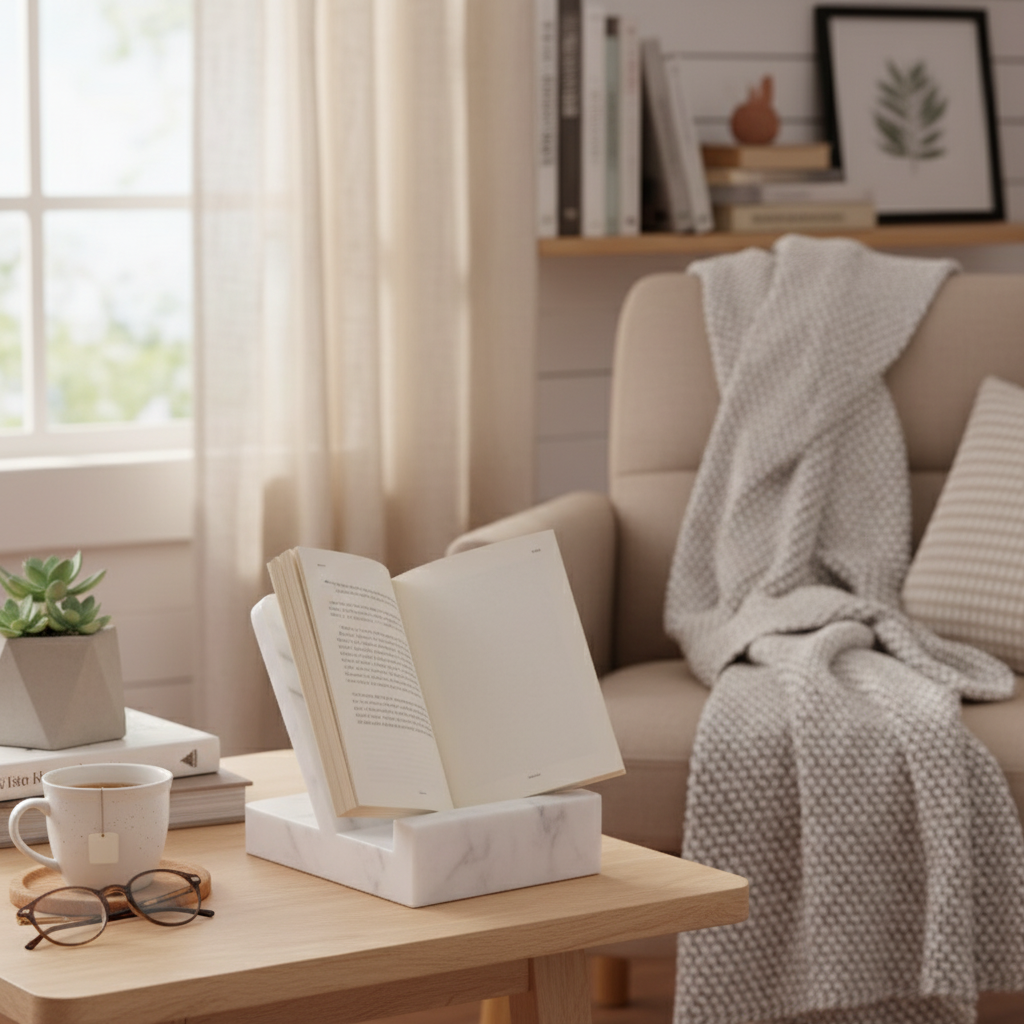 Carrara Marble Bookstand