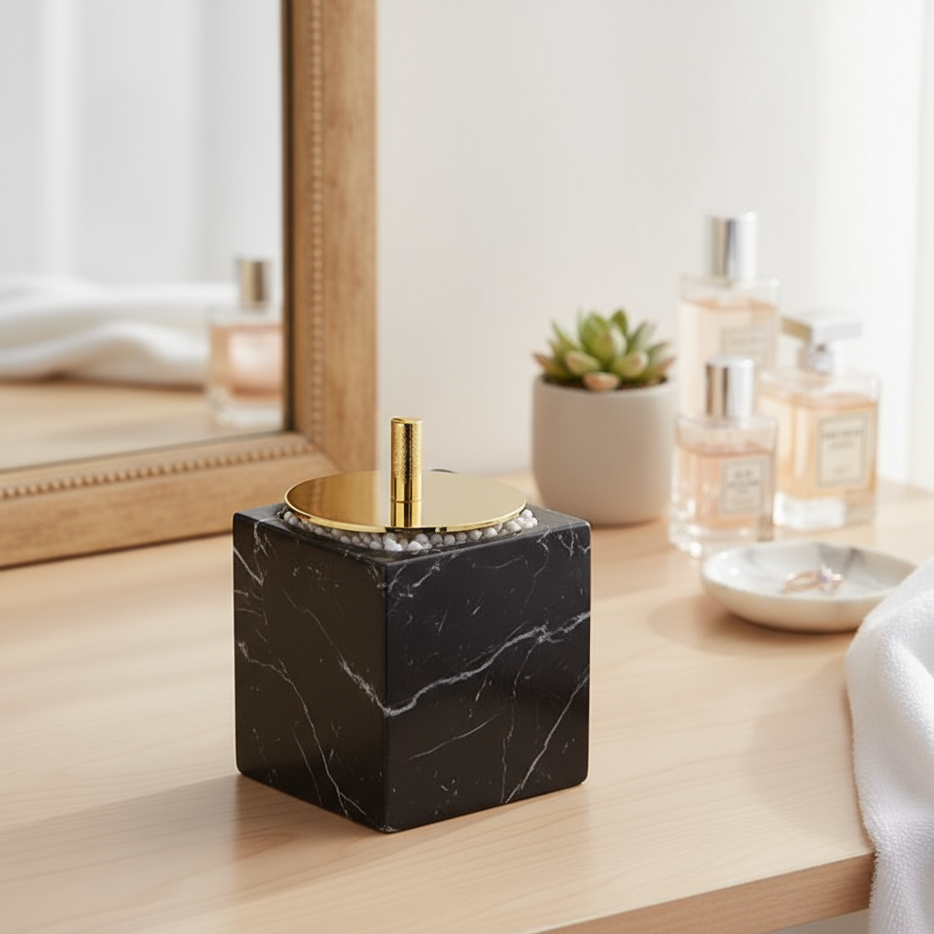 Eterna Marble Cotton Swab Box