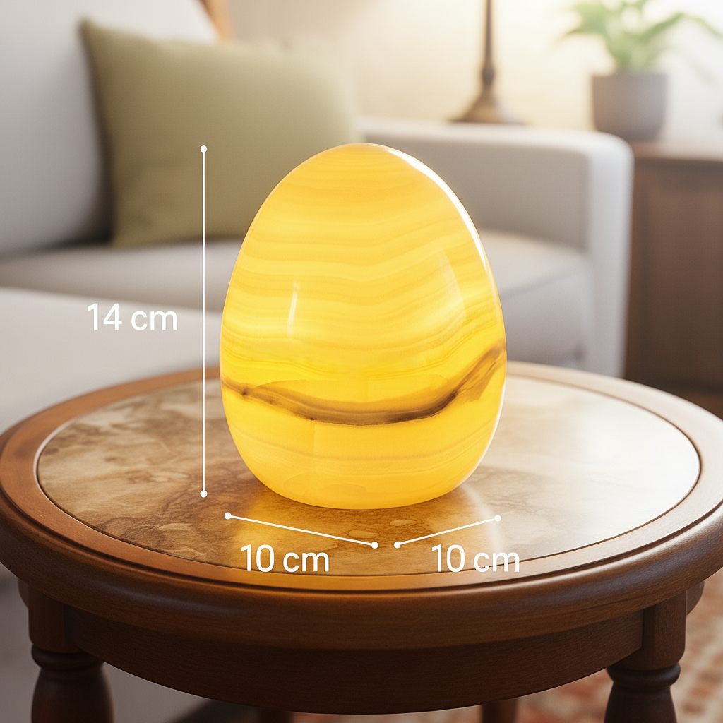 Lyra Marble Egg Lamp – Wireless Solid Stone Design Light