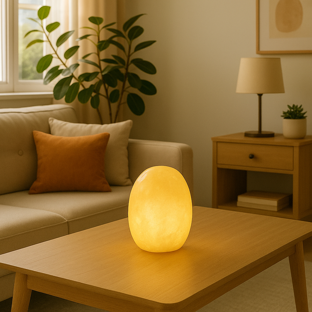 Lyra Marble Egg Lamp – Wireless Solid Stone Design Light