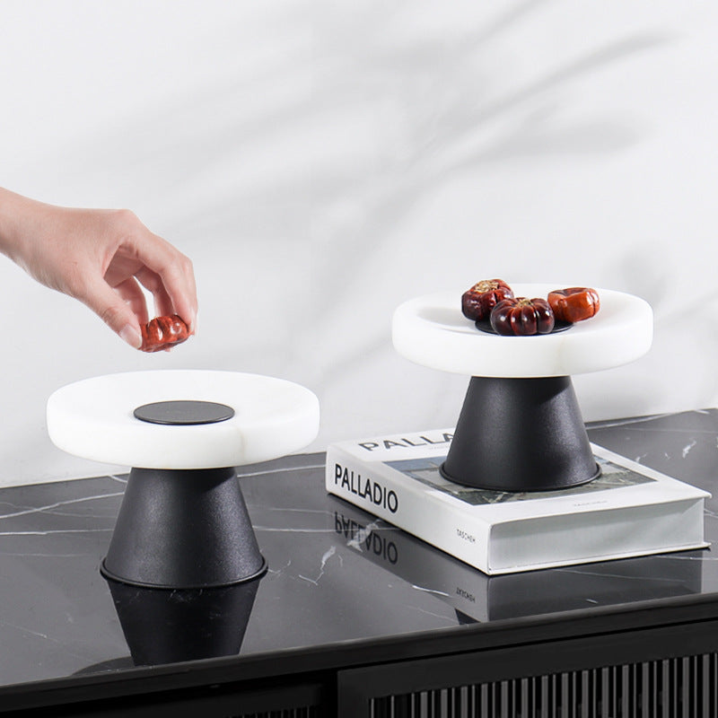 White Travertine Pedestal Stand