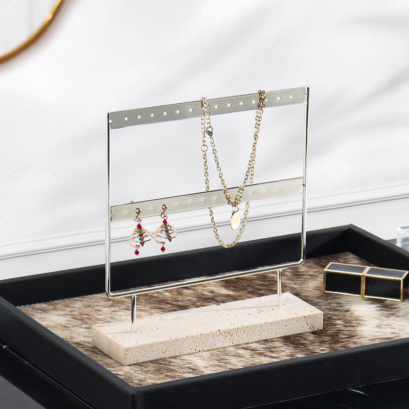 Aria Travertine Jewelry Rack
