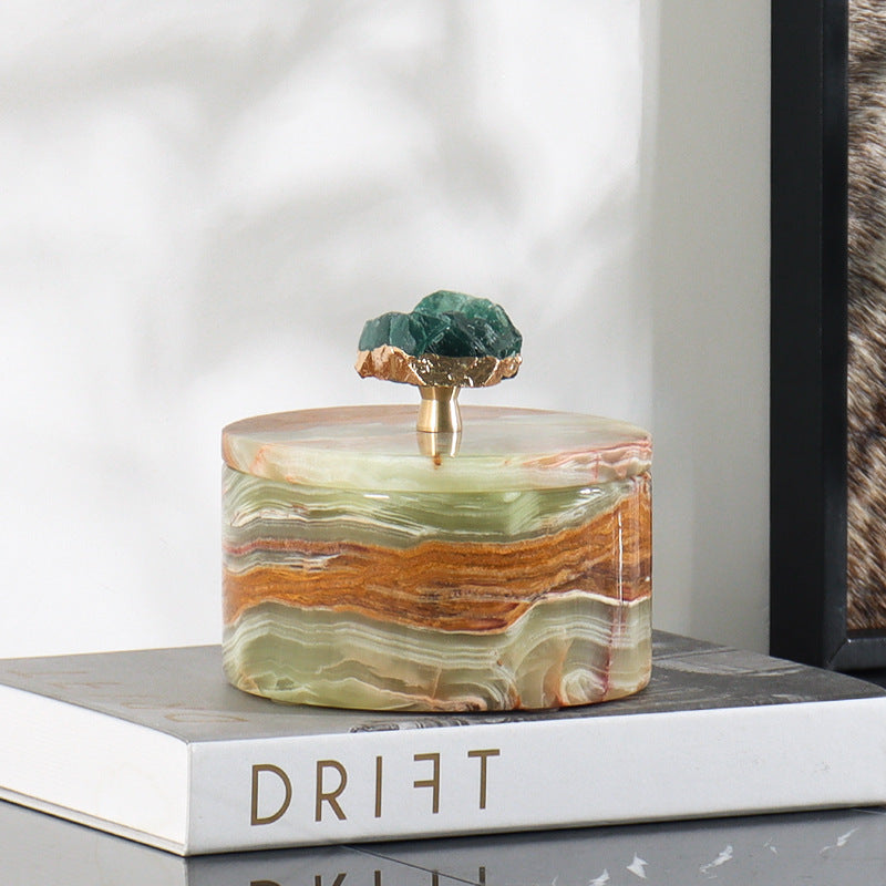 Solara Marble Storage Jar