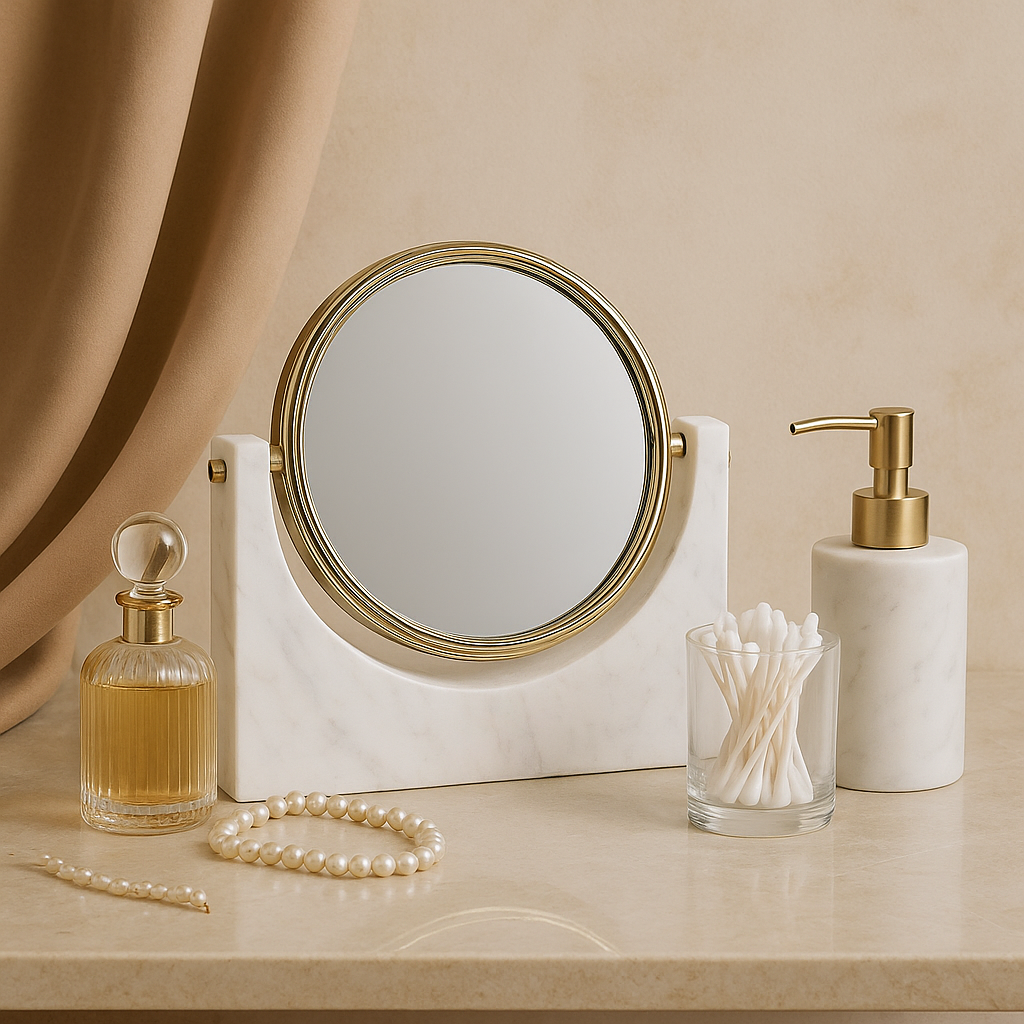 Luxury Marble Double-Sided Mirror