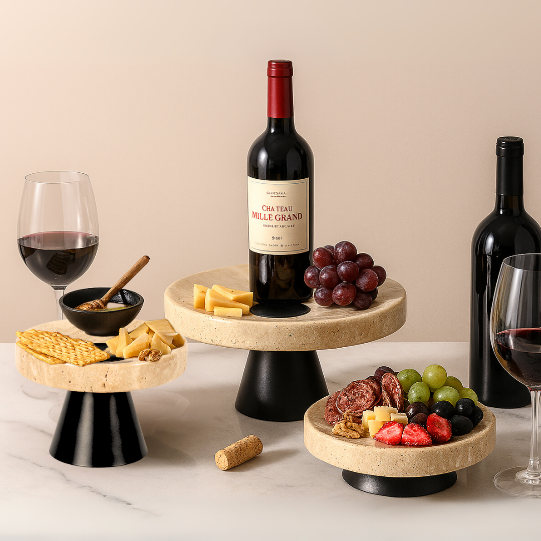 Montera Travertine Pedestal Stand – 3 Sizes