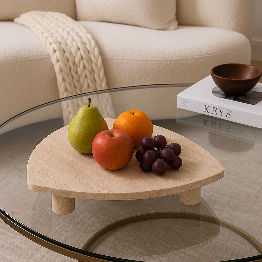 Trion Travertine Fruit Tray