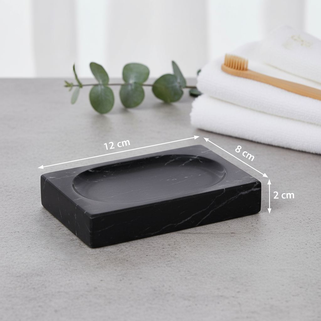 Artisan Marble Soap Dish – Solid Stone Luxury
