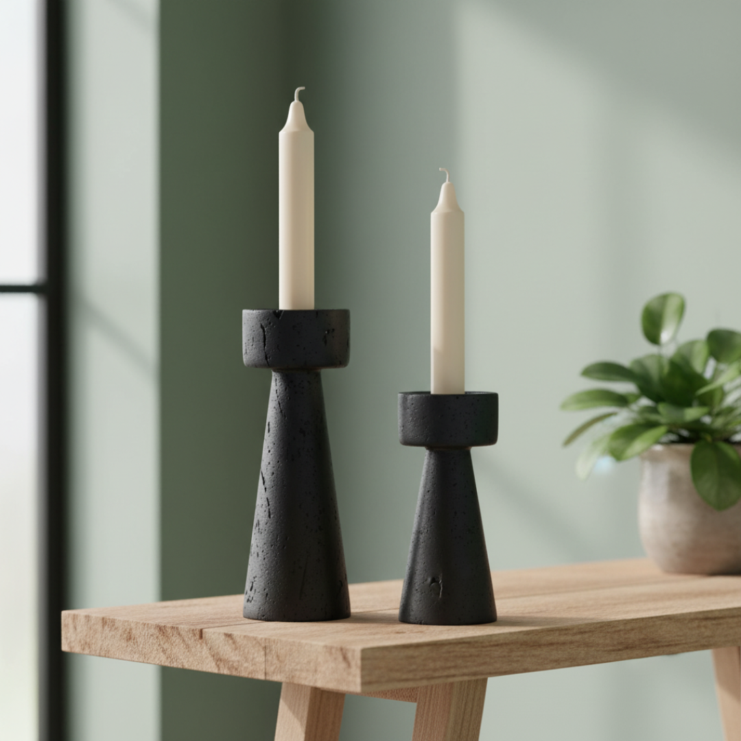Caldera Stone Candle Holder