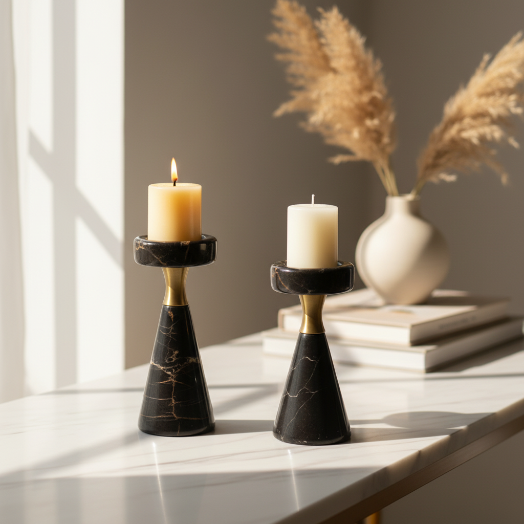 Varenna Marble Candle Holder