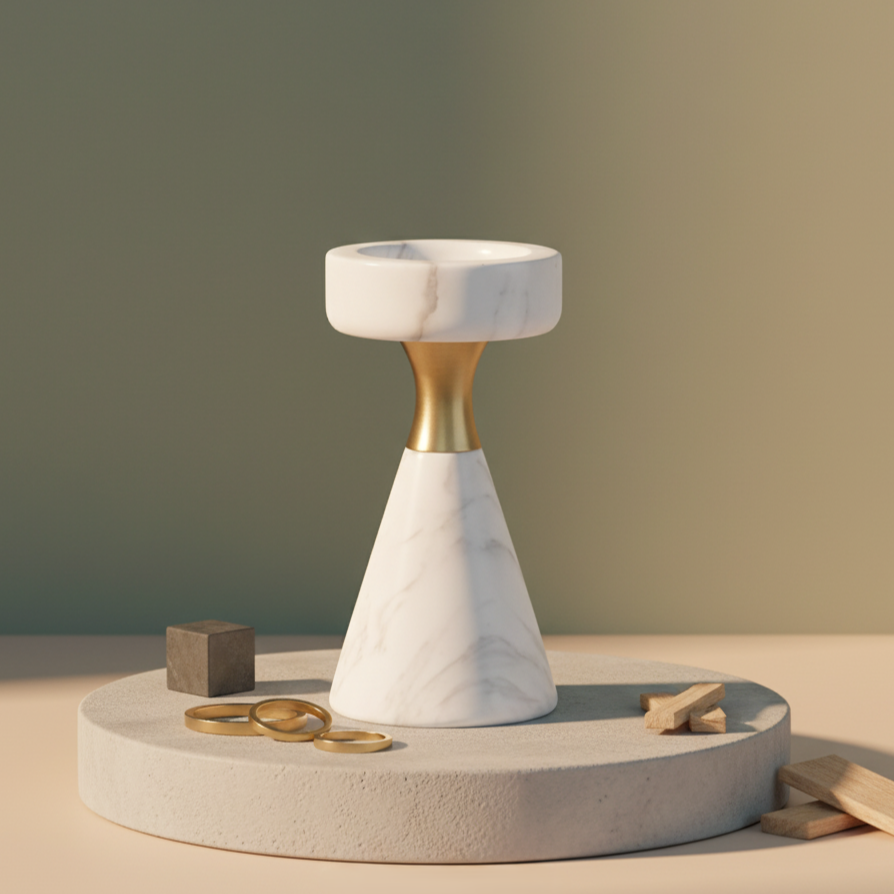 Varenna Marble Candle Holder