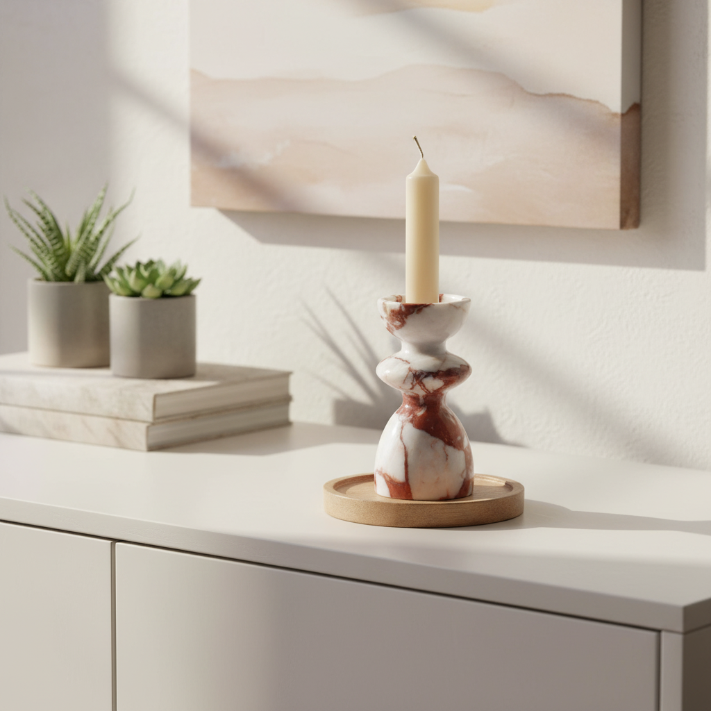 Eden Marble Candle Holder