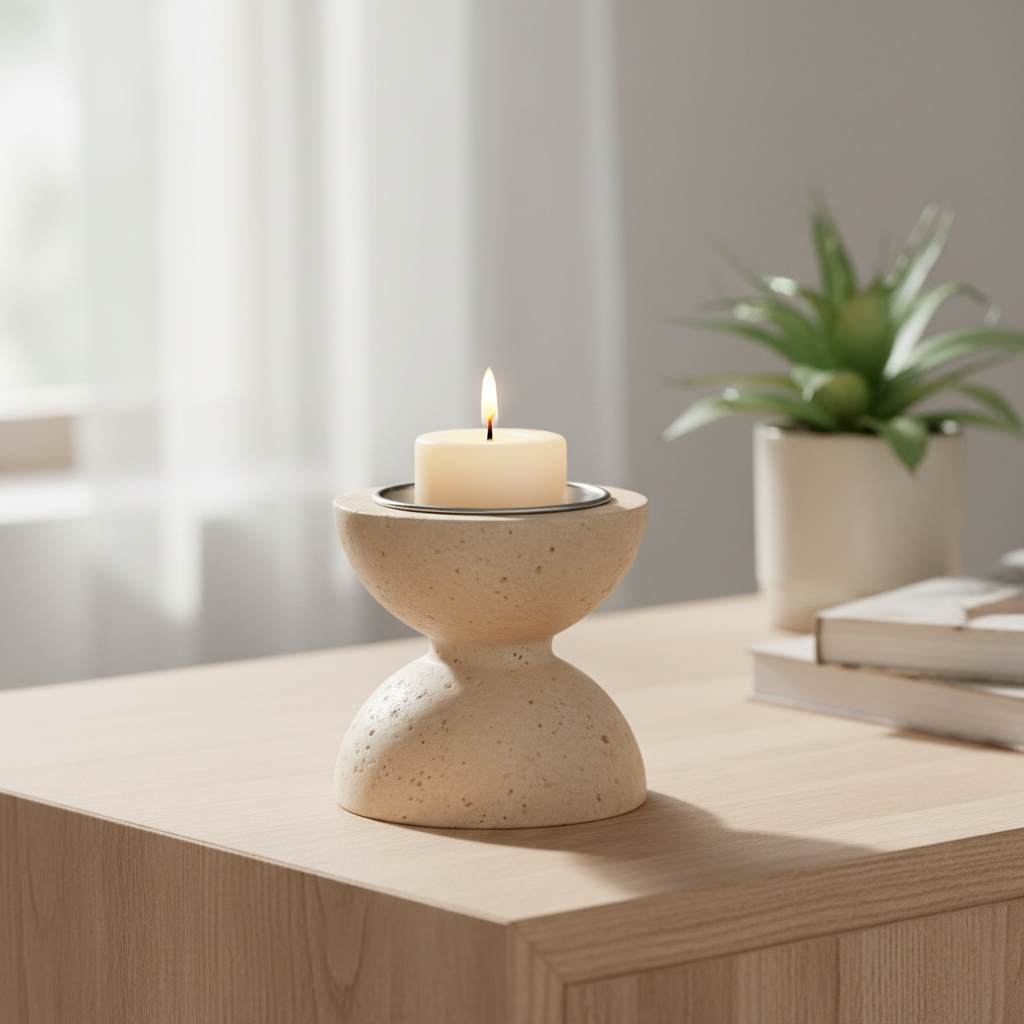 Varenna Stone Candle Holder