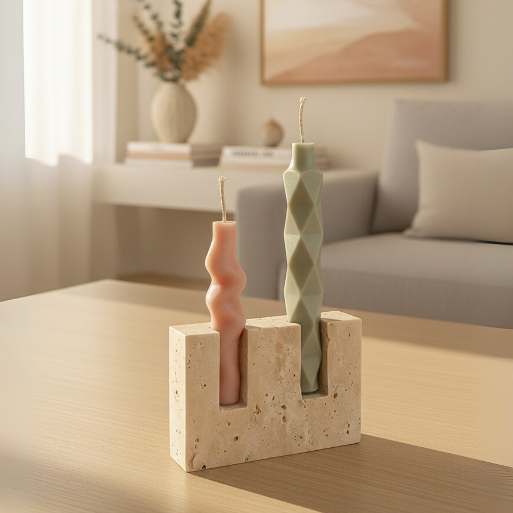 Modena Marble Candle Holder