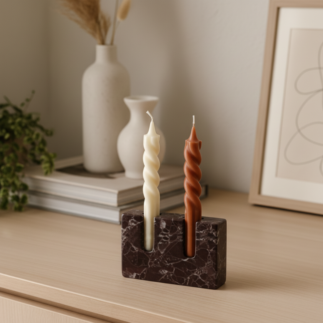 Modena Marble Candle Holder