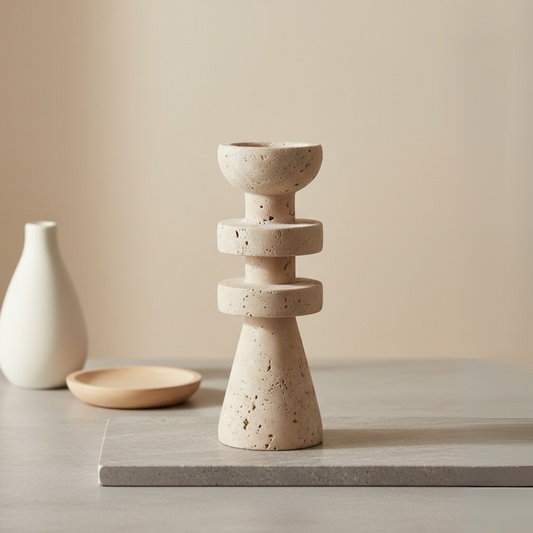 Capri Tiered Marble Candle Holder