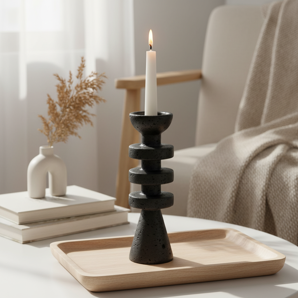 Capri Tiered Marble Candle Holder